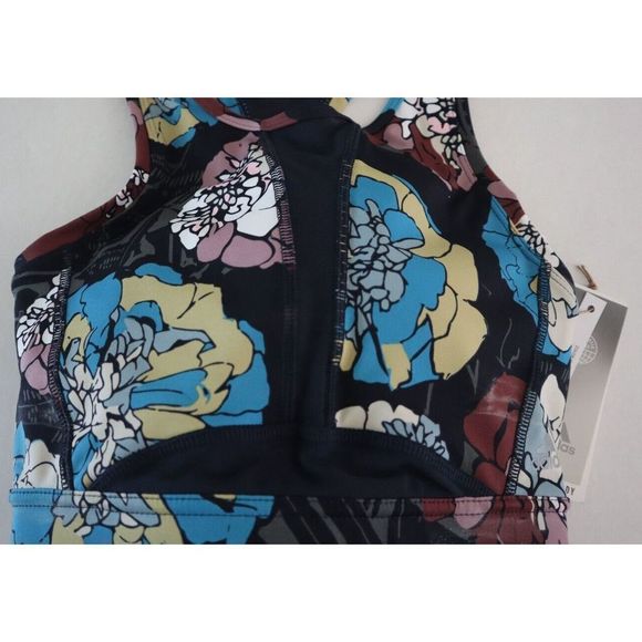 adidas HH9095 Women’s Sz S (A-C) Medium-Support All-Over Print Sports Bra $60 - Picture 4 of 6
